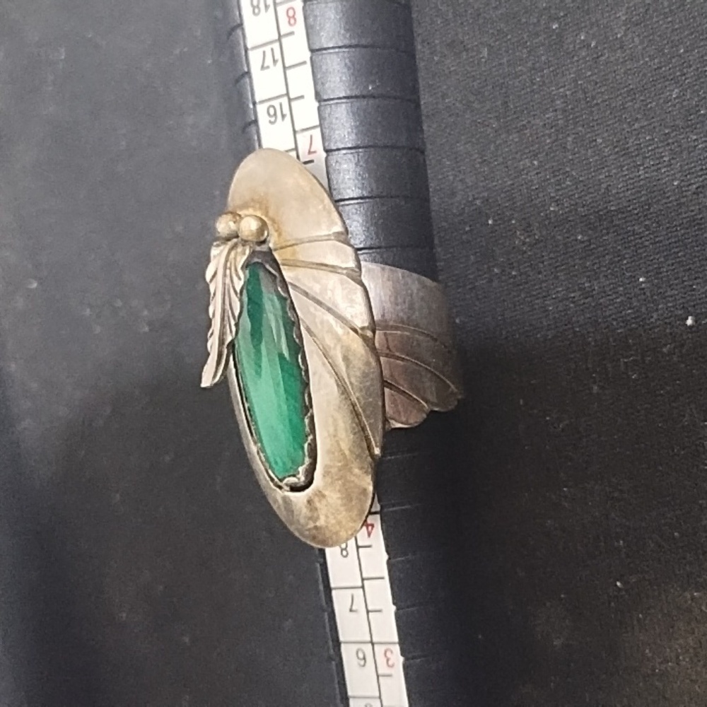 Signed Sterling Native American Ring - image 4